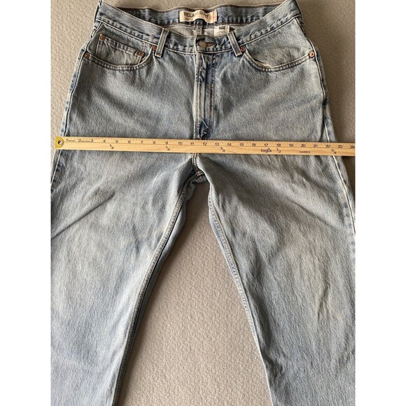 Levi 550 Jeans Mens 34x31 Blue Relaxed Straight Leg Fading Light Tag 35x32 * - Picture 5 of 15